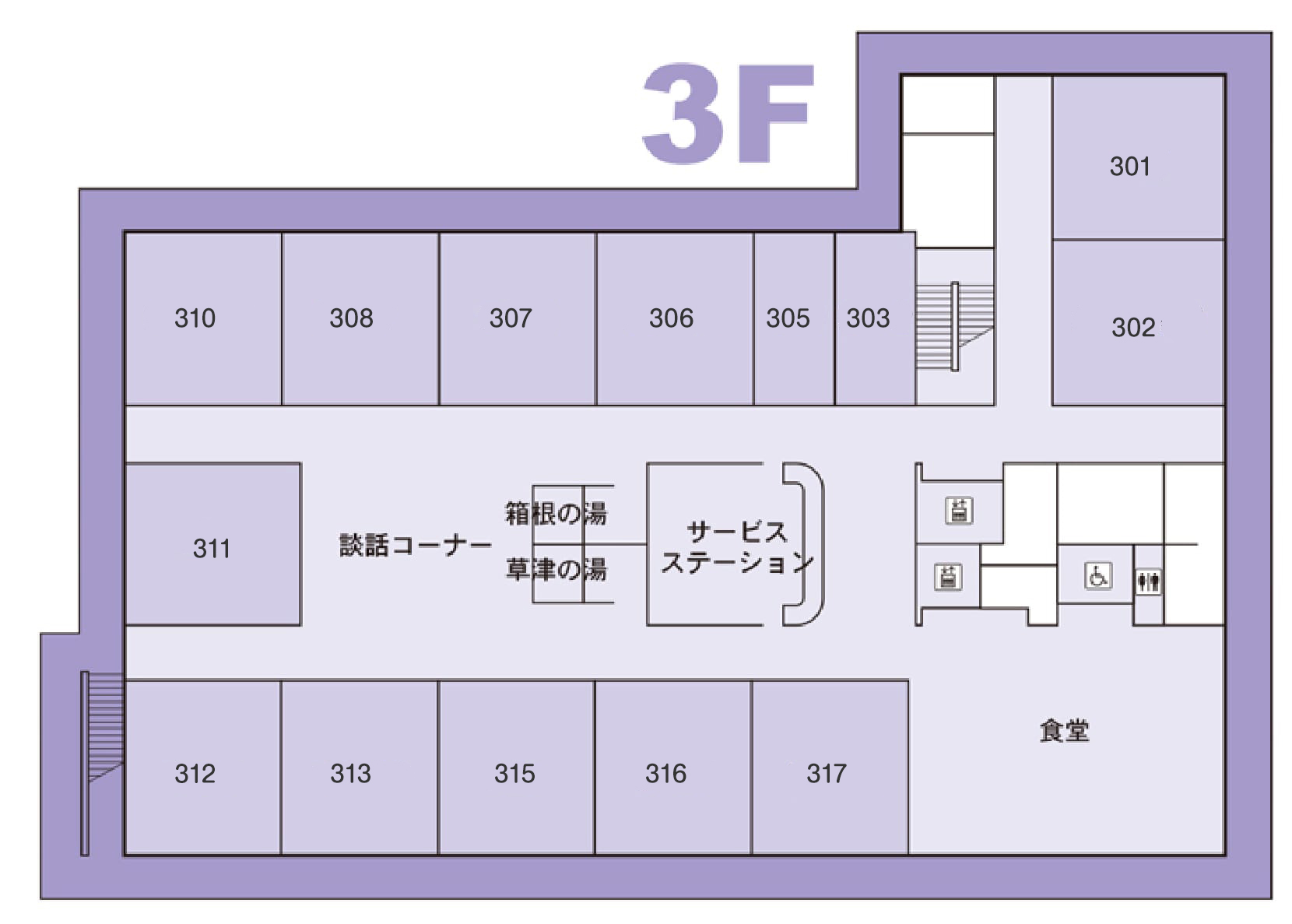 三階のマップ