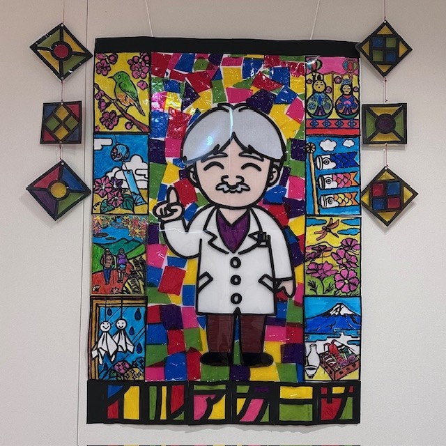 芸術の秋「ステンドグラス風塗り絵」