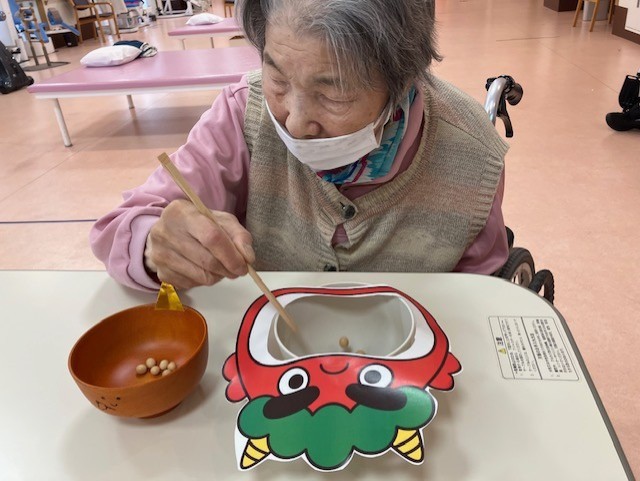 “節分” 福豆つかみ