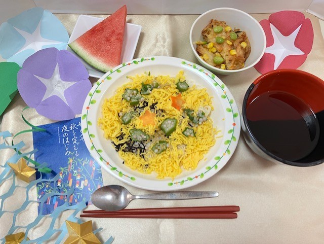 令和7年7月7日 七夕イベント食 ☆七夕そうめん☆