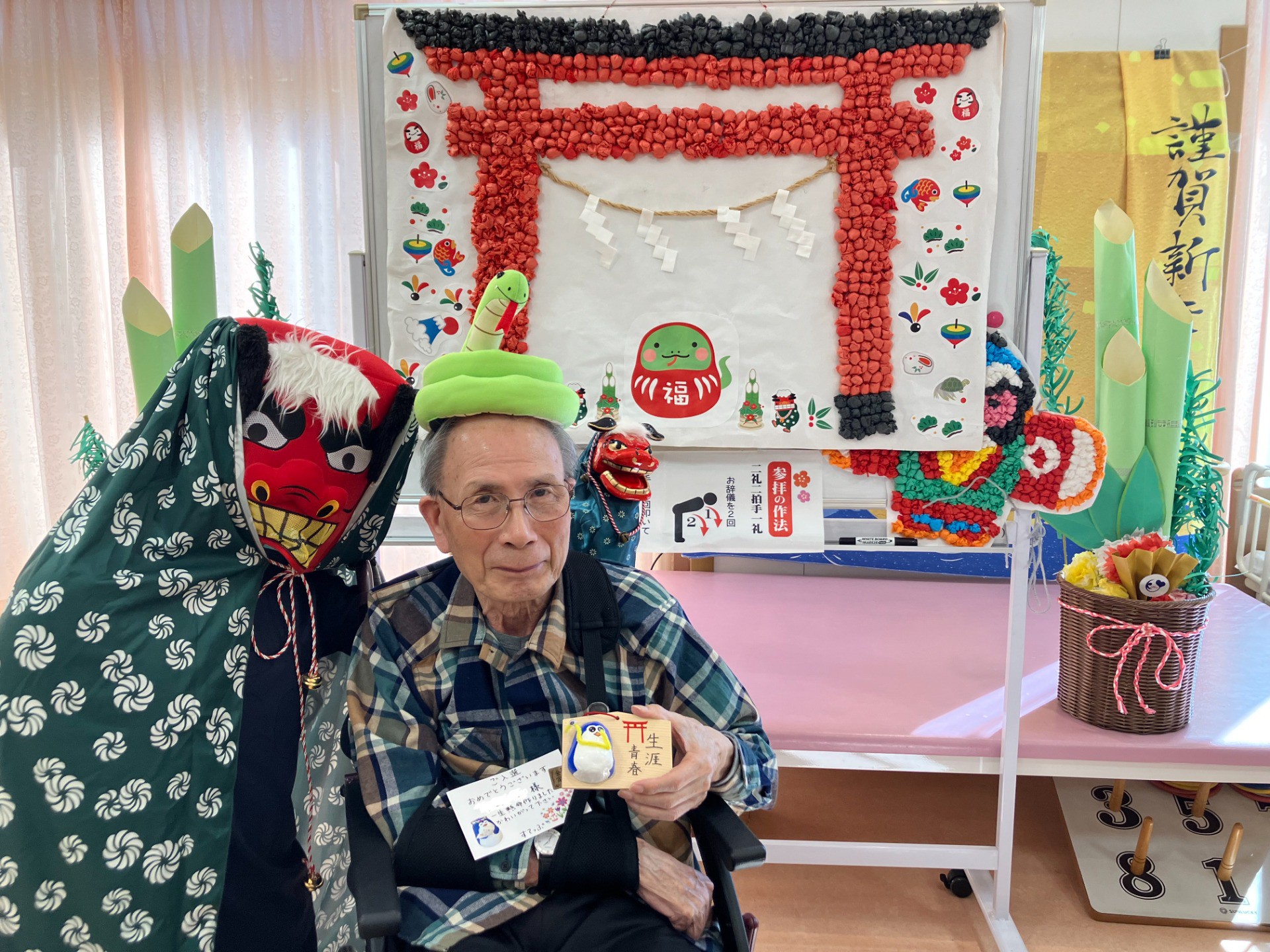 獅子舞が福を呼び込んでくれました