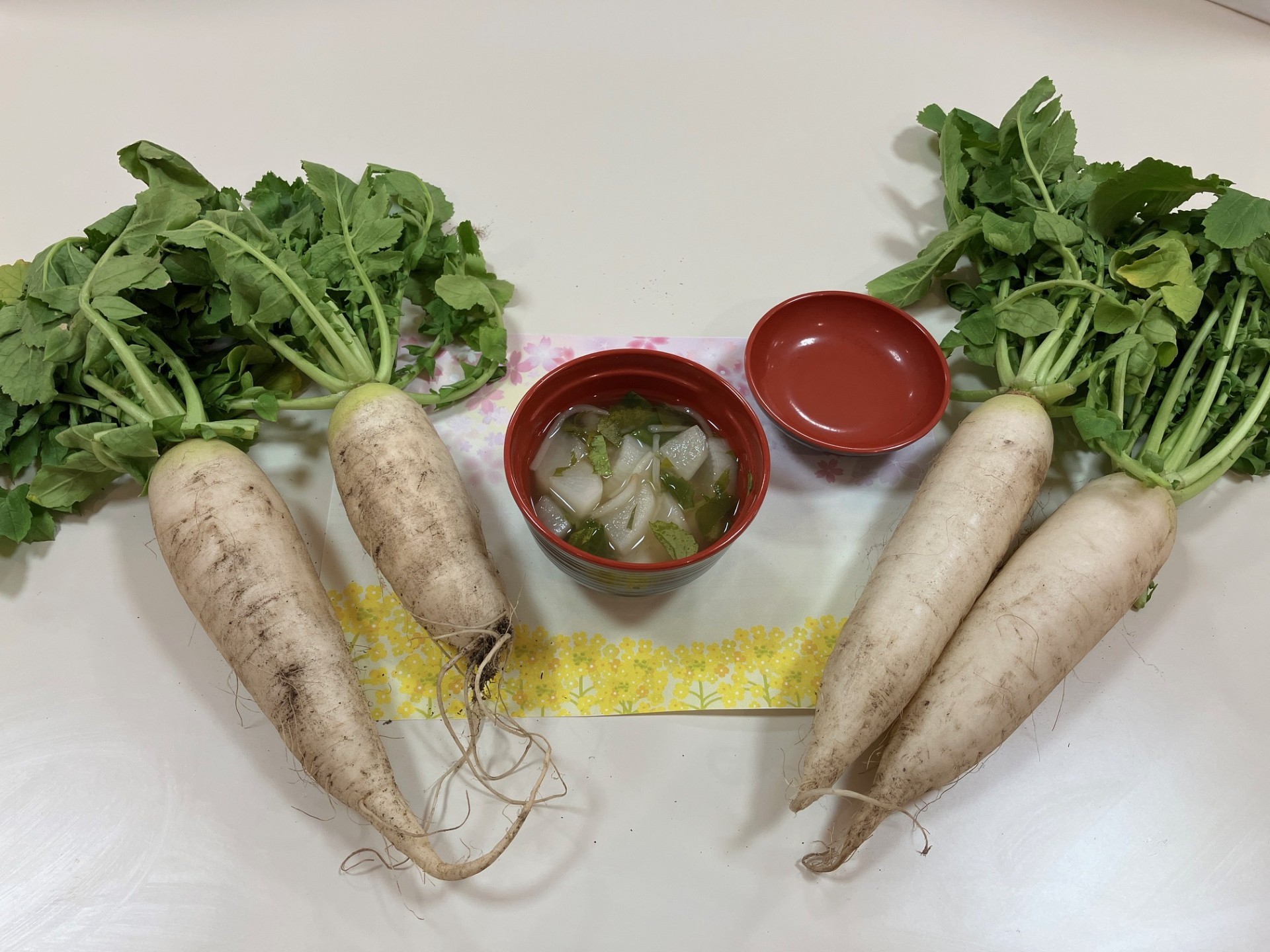 🌱イルアカーサ農園だより ～収穫した大根が献立に並びました～🌱