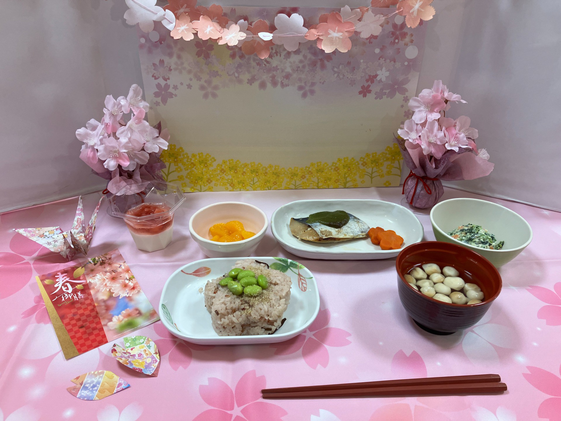 🌸開設記念　春御膳を提供しました🌸