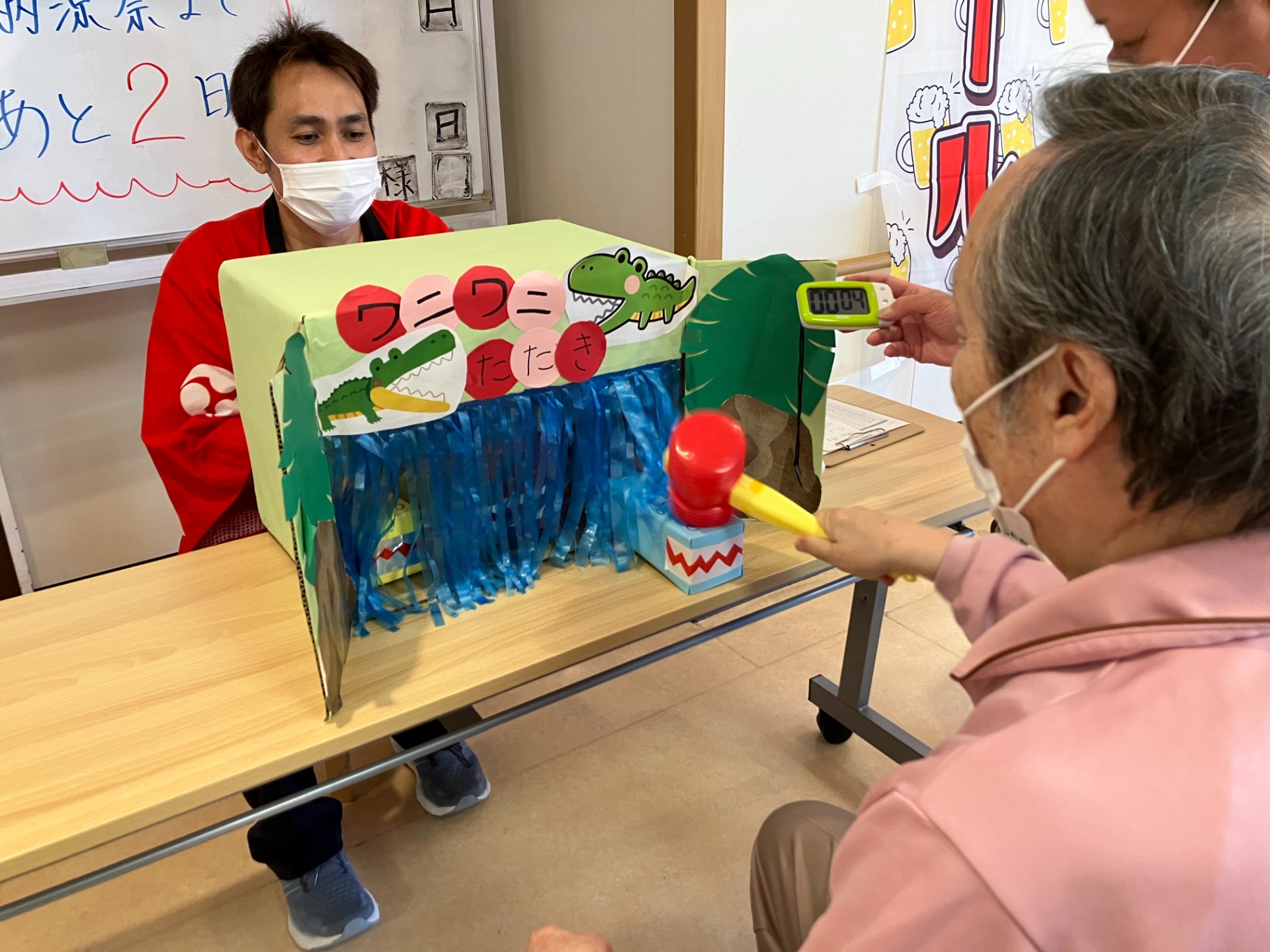 納涼祭まであと2日！パート③スペシャルウィーク開催中！10秒勝負！ワニワニたたき🐊